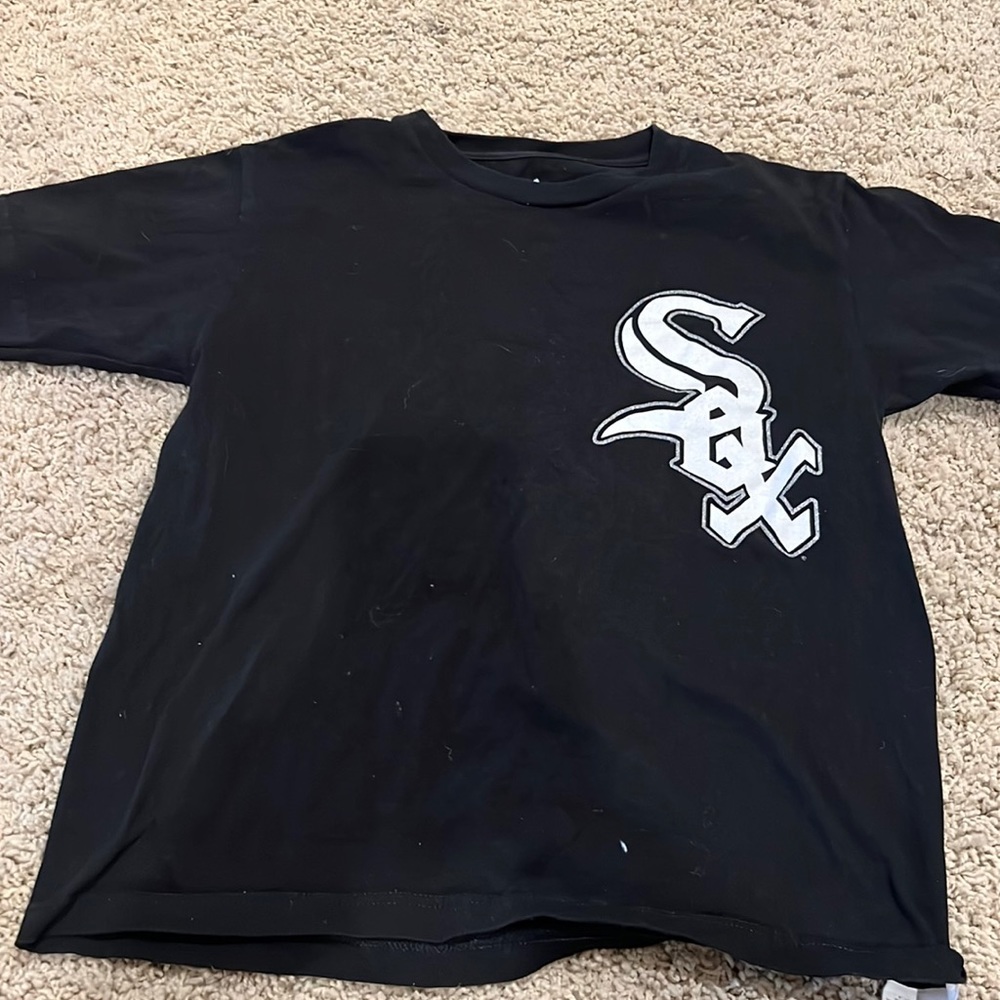 Majestic Black Chicago White Sox tshirt size youth medium